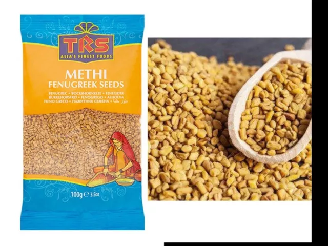 Fenugreek (Methi) Seeds Whole Dried Grade A Premium Quality Free UK P & P