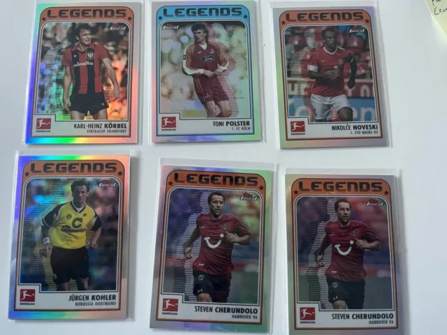 Topps Finest Soccer Bundesliga 2023  ** LEGENDS auswählen ** Kohler,Polster MORE