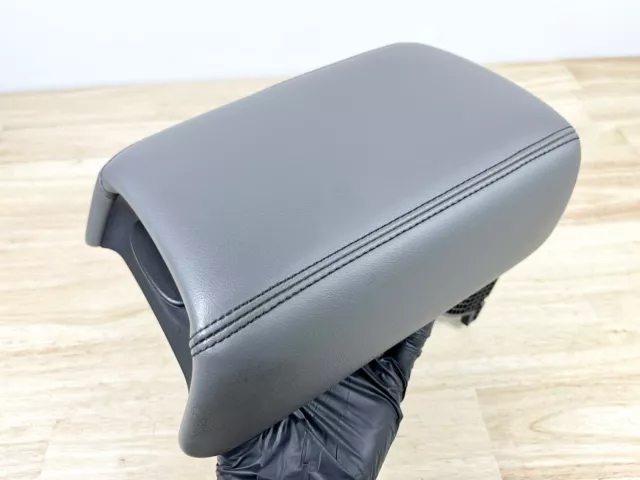 ✅13-15 Chevy Malibu *Sliding* Center Console Arm Rest Lid Pad Cover Gray Leather