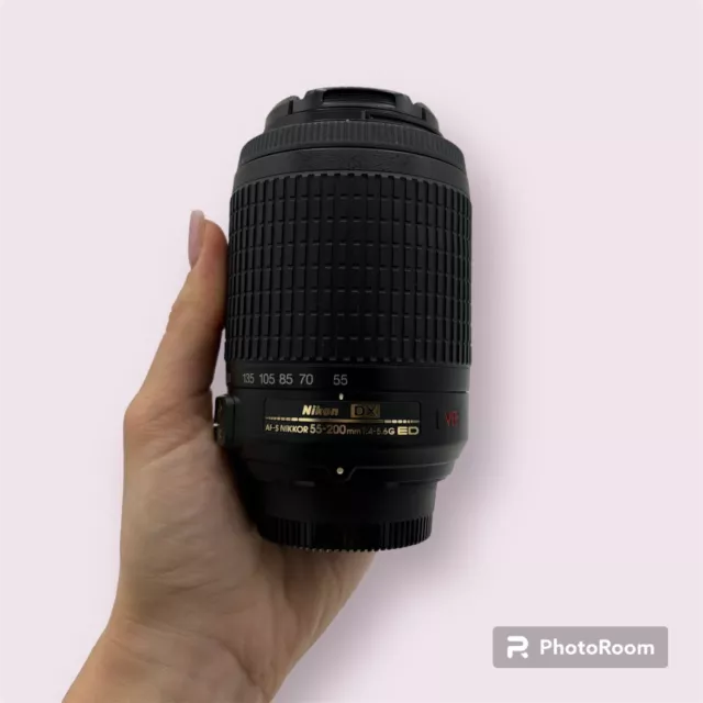 ✅Nikon Zoom-Nikkor 55-200 mm F4-5.6 DX G SWM AF-S VR IF ED Objektiv schwarz