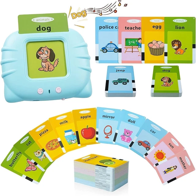 Talking flash cards for toddlers preschool words learning cards toy for