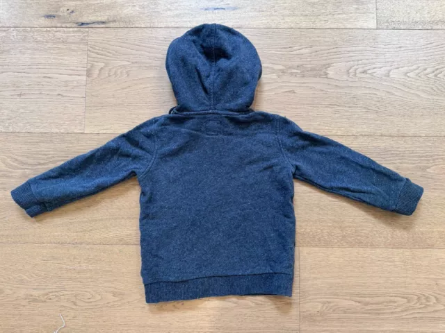 Country Road Boys Charcoal Hooded Jumper Size 4 3