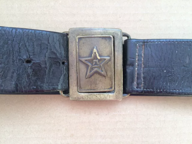 Orig. Korea War China PLA PVA Belt Copper Buckle Chinese Army 1950s