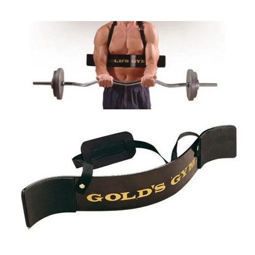 Golds Gym Biceps Isolator Blaster Barbell Bar Curl Weight Lifting Arm Training