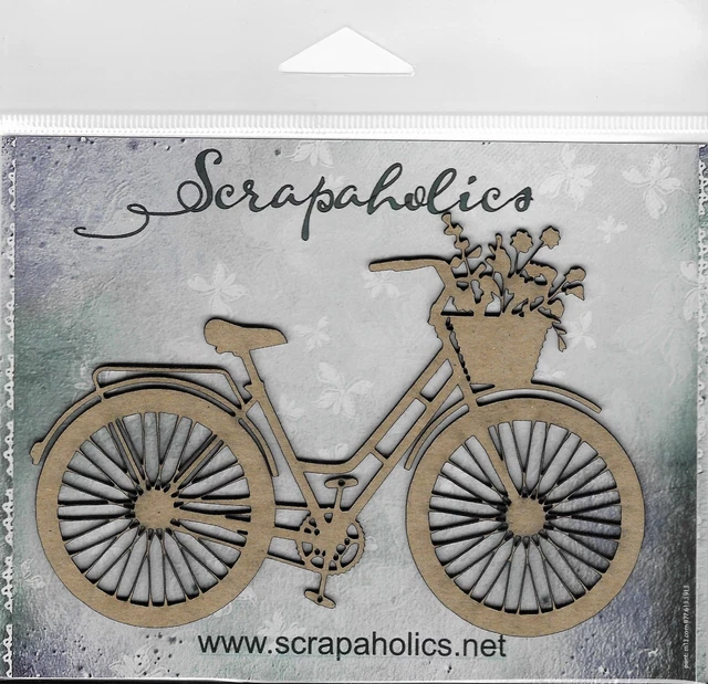 Bicicleta aglomerada de corte láser Scrapaholics de 1,8 mm de espesor, 5""X3"" -S52286