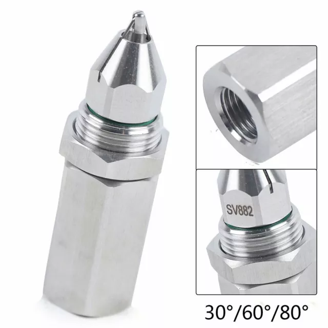 1X  Air Washing Atomizer Ultrasonic Fog Nozzle 30/60/80° Injection 0.6-1.2bar