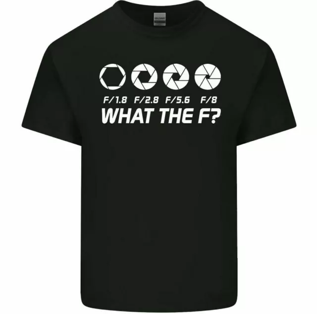 Photography What the F-Stop Mens Funny Photographer T-Shirt Camera Lens Aperture