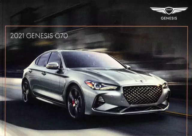 2021 Genesis G70 Sedan—26 Page Deluxe U.s. Sales Brochure—2.0T 3.3T—New Nos