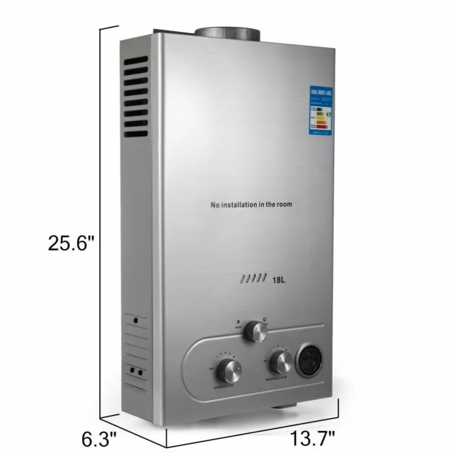 Chauffe-eau instantané à gaz GPL 8-18L - Réservoir de stockage d'eau de chaudièr 2