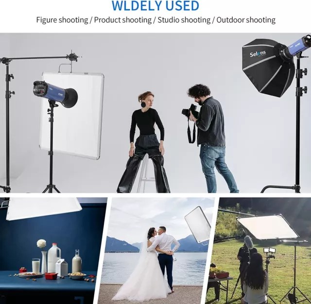 Photo Video Studio Reflector and Frame 30"x35" 4-in-1 Cover Cloth and Diffuser 2