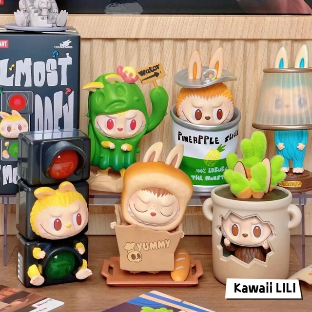 Figurine Collection Labubu Énergie - 17cm Peluche Douce Style Kawaii - Boîte Mystère Compatible Pop Mart