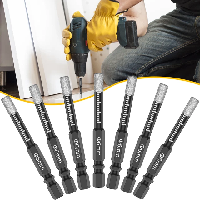 7X 6mm Diamond Holesaw Dry Drill Bit For Porcelain Glass Ceramic Marble Granite♋