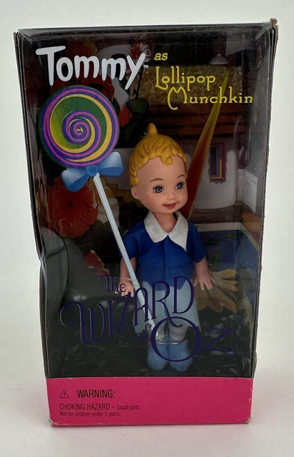 1999 Mattel Barbie Kelly Tommy As Lollipop Munchkin From The Wizard Of Oz New