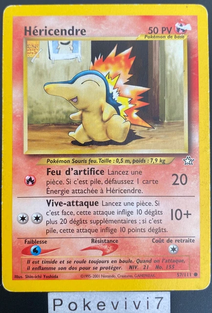 Pokemon Card HERICENDRE 57/111 Common NEO GENESIS Wizards FR USED