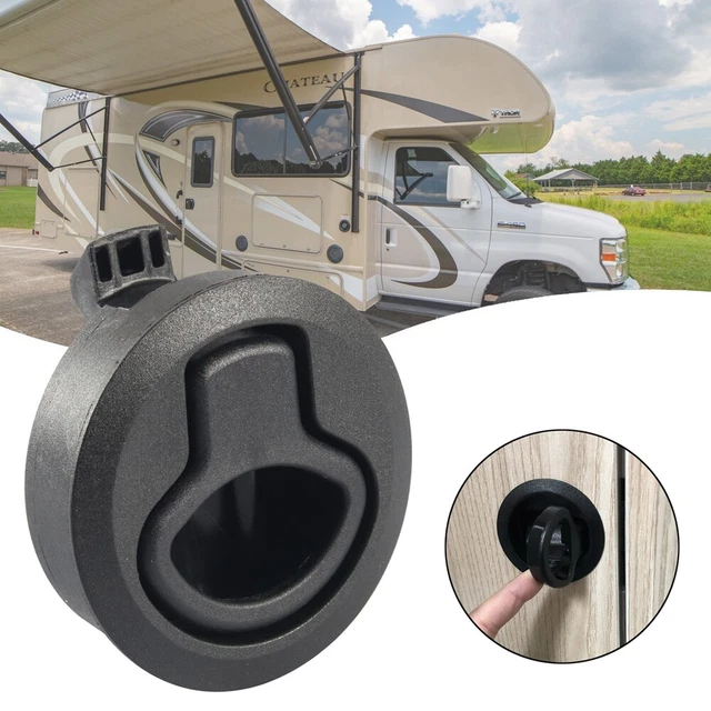 4×RV Boat Door Replace Slam Latch Hatch 2" Deck Round Pull Latch 1/2" UE