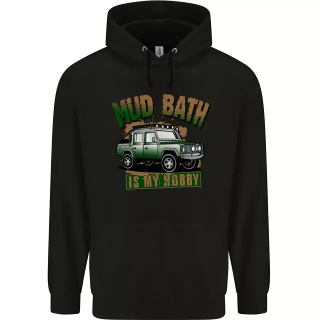 Felpa con cappuccio Mud Bath Is My Hobby 4X4 Off Road da uomo 80% cotone