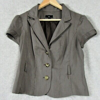 Iz Byer California 2 pc Suit Jacket + Skirt Juniors Size Large 13 Short Sleeve
