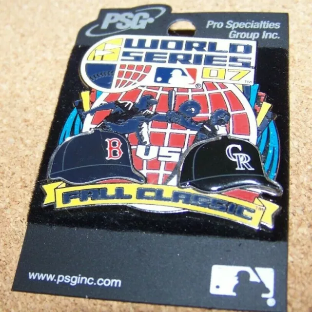 2007 Boston Red Sox vs Colorado Rockies World Series WS Fall Classic pin MLB