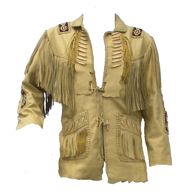 HLS - Veste en dam à franges pour homme style Western cowboy - XXS-5XL
