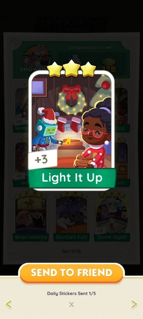 MONOPOLY GO-3⭐-Light It Up- Fast Delivery