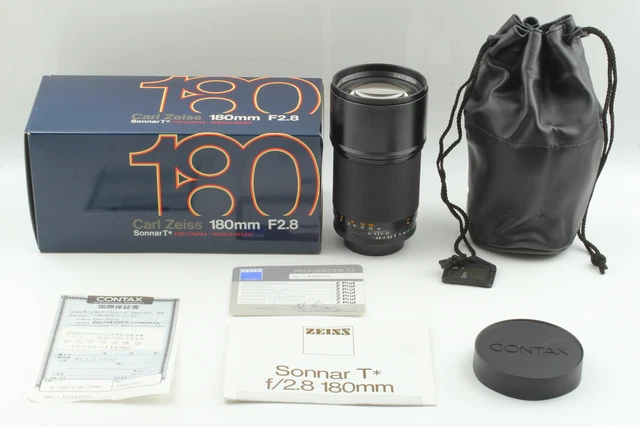 [Unbenutzt Contax Carl Zeiss Objektiv Sonnar T 180mm F/2.8 Mmj C/Y Von Japan