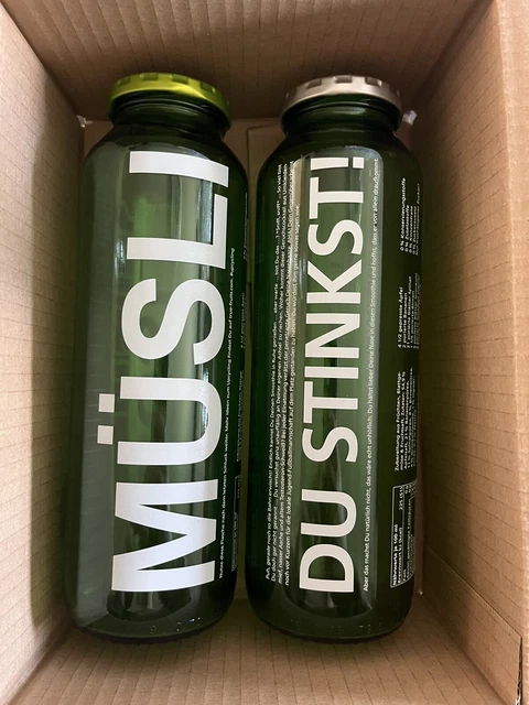 Solvant Glas Trinkflasche 6er Set 500ml - Auslaufsichere Wasserflasche Mit Edelstahldeckel