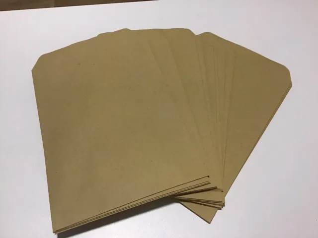 25 Stück C5 Versandtaschen Briefumschläge Braun ohne Fenster 90g/qm für A5