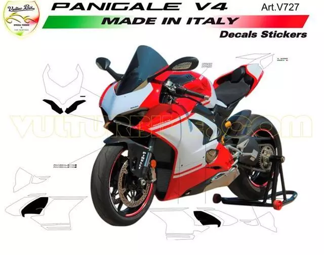 Vulturebike Sticker Decal Kit For  Ducati Panigale V4 2018 To 2019 V727