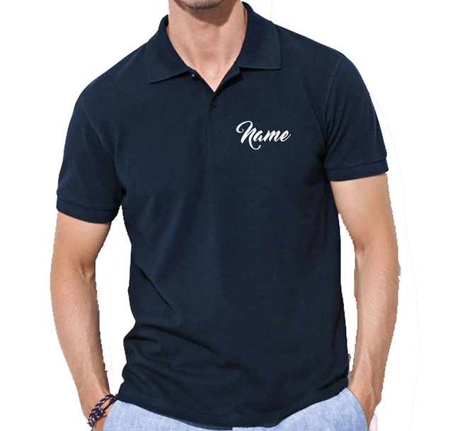 Polo Shirt mit Namen / Initalen oder Zahlen nach Wunsch bestickt! Gr. S bis XXXL