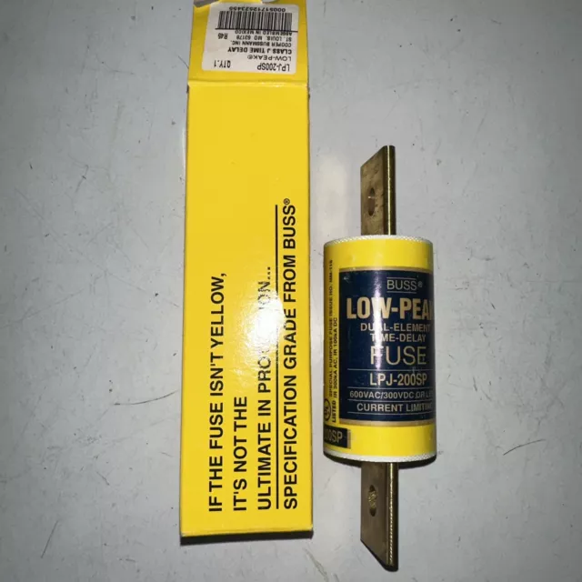 Cooper Bussmann LPJ-200SP Class J Low-Peak Time Delay Fuse. 15 Available