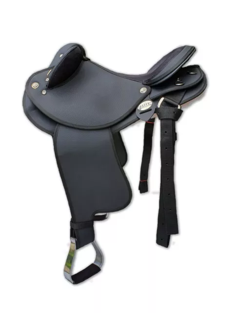 SALE Synthetic Leather Look Fender Half-Breed Stock Saddle Quality SALE