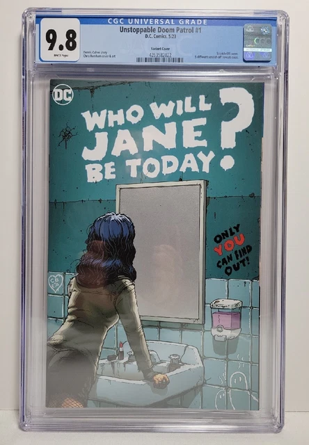 Unstoppable Doom Patrol #1 CGC 9.8 BURNHAM RANDOM SCRATCH-OFF VARIANT