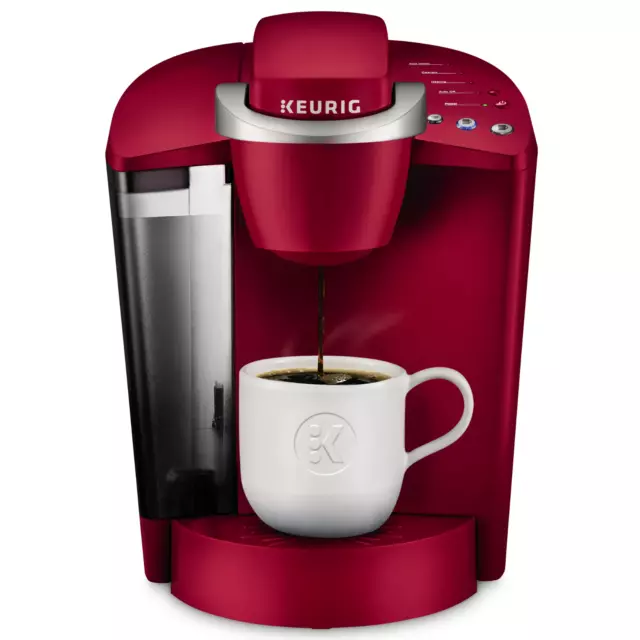 Keurig K-Classic k40 Single Serve K-Cup Pod Coffee Maker, Rhubarb(RED) TESTED