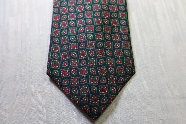 Cravate En Soie Pierre Cardin - Fond Parme à Pois Roses Et Bordeaux, Chic Et Créateur