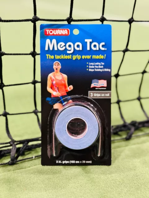 NEU+OVP: Tourna Mega Tac 3er Pack Tennis Overgrip/Griffband blau/blue