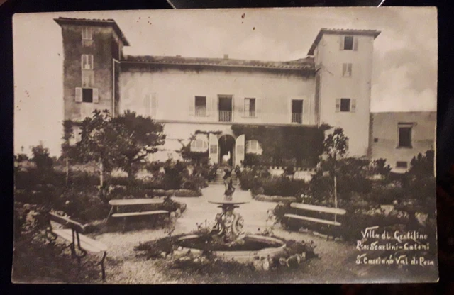 Cartolina Fotografica San Casciano Villa Di  Gentilino Pr. Scarlini-Cateni Rara