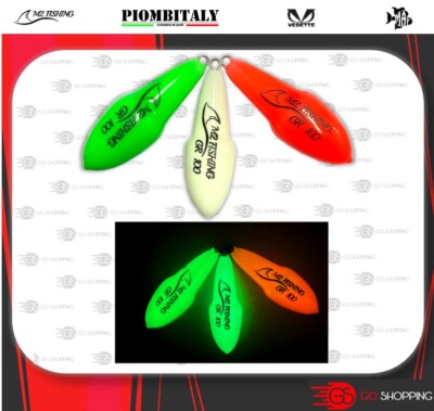 Evo Piombi pesca mare surf Portoghese Plastificati con astina fosfo extra f PP 