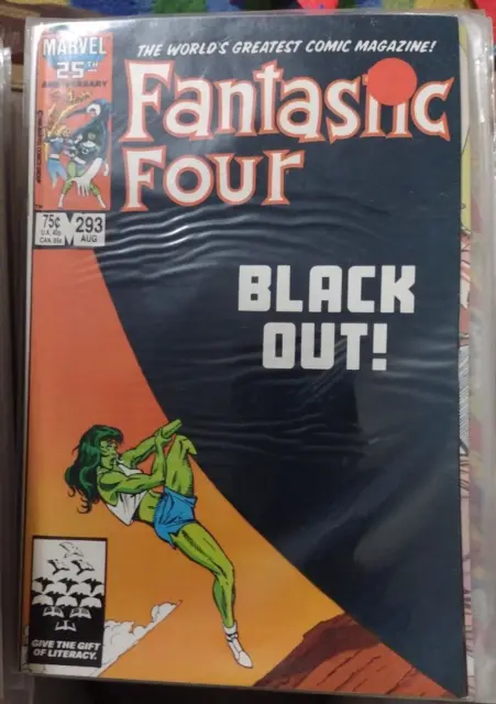 Fantastic Four  # 293 1986 MARVEL JOHN BYRNE she hulk avengers  last byrne issue