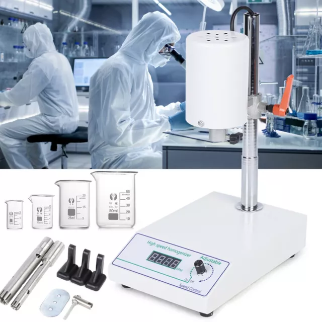 High Speed Homogenizer Lab Mixer Disperser 8000 to 22000RPM Emulsifying Machine