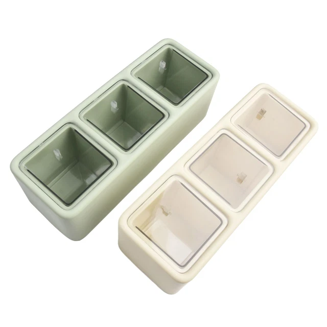 Caja de especias vidrio de especias colgantes de pared sin troquelar combinación conjunto utensilios de cocina