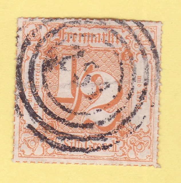 !! AD Thurn & Taxis MiNr 47 , KATALOGWERT = 150 EUR , SIGNIERT , DEKORATIV !!