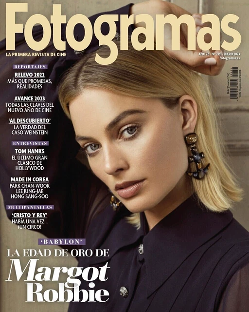 NEW! MARGOT ROBBIE BABYLON COVER FOTOGRAMAS Magazine January 2023 $19.