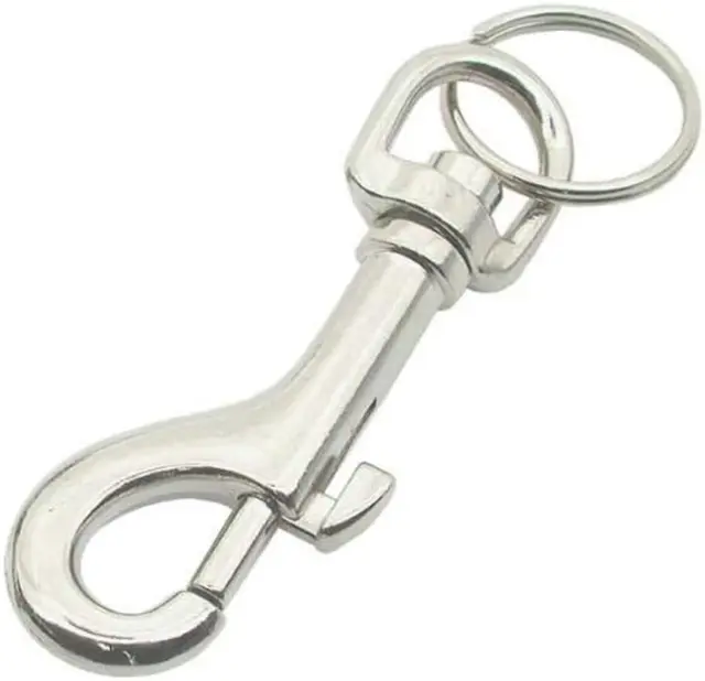 Sivitec Metal Alloy Belt Clip Key Ring Hipster Keychain Hook Chain  Ring