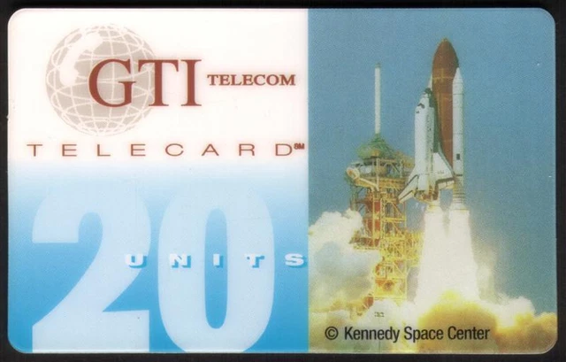 20u NASA Shuttle Launch 'Kennedy Space Center' English Phone Card