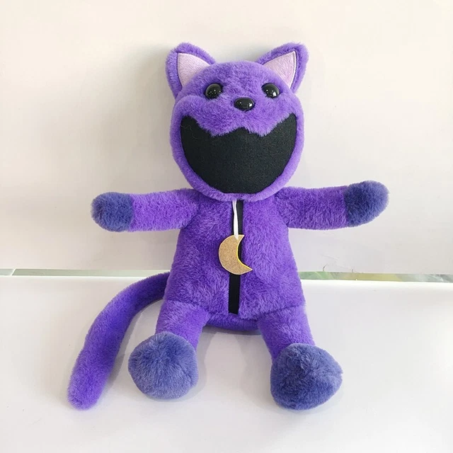 POPOYU Peluche Gato Púrpura Sonriente De 28 Cm – Muñeco Suave Inspirado En Anime, Con Diseño Divertido De Inodoro, Ideal Para Abrazar, Decorar Y Regalar En Cualquier Ocasión