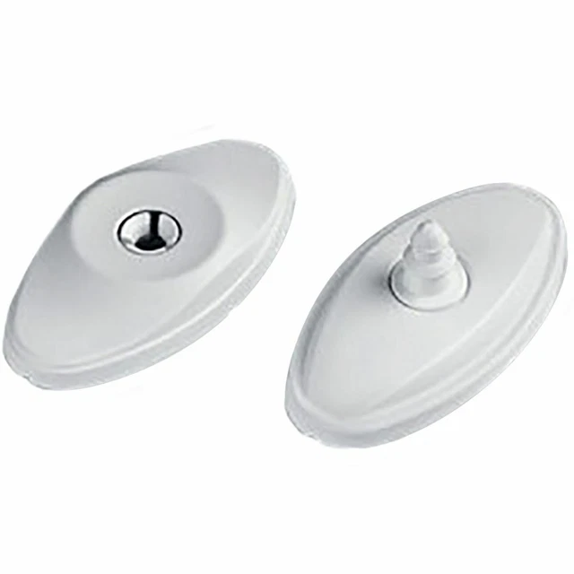 OVAL WHITE DOOR Retainer Catch Door Stop Static Caravan Motorhome