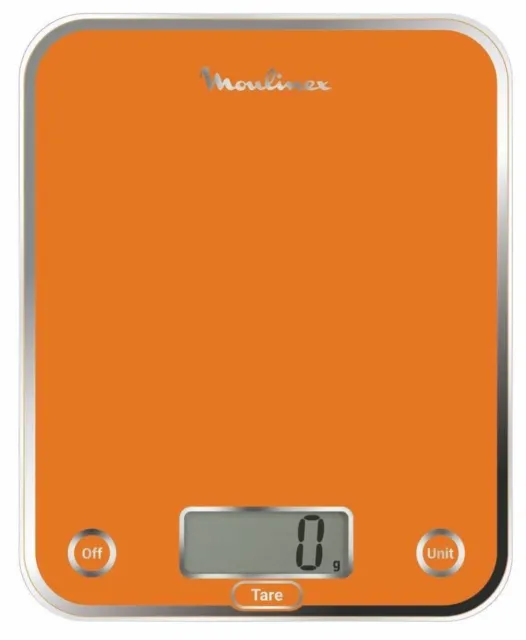 Moulinex BN5001 Optiss Orange Comptoir Rectangle Balance de ménage électronique