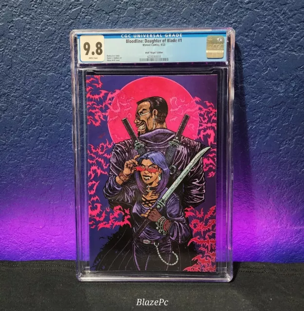 Bloodline Daughter of Blade #1 CGC 9.8 1:100 Wolf Virgin Variant Marvel 2023