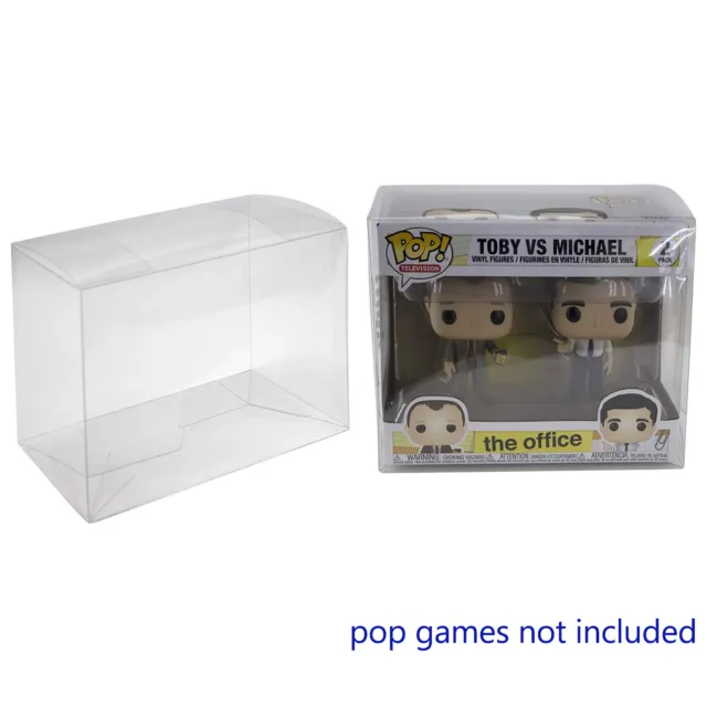 10PC Clear Display Box Protector For Funko Pop 2-Pack Vinyl Figures 0.5mm Cases