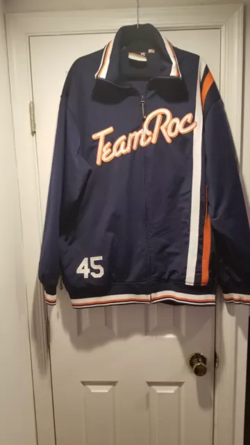 Vntg. Rocawear "Team Roc" Blue/White/Orange Full Zip Jacket  Men's Sz. 2xl 💥💥